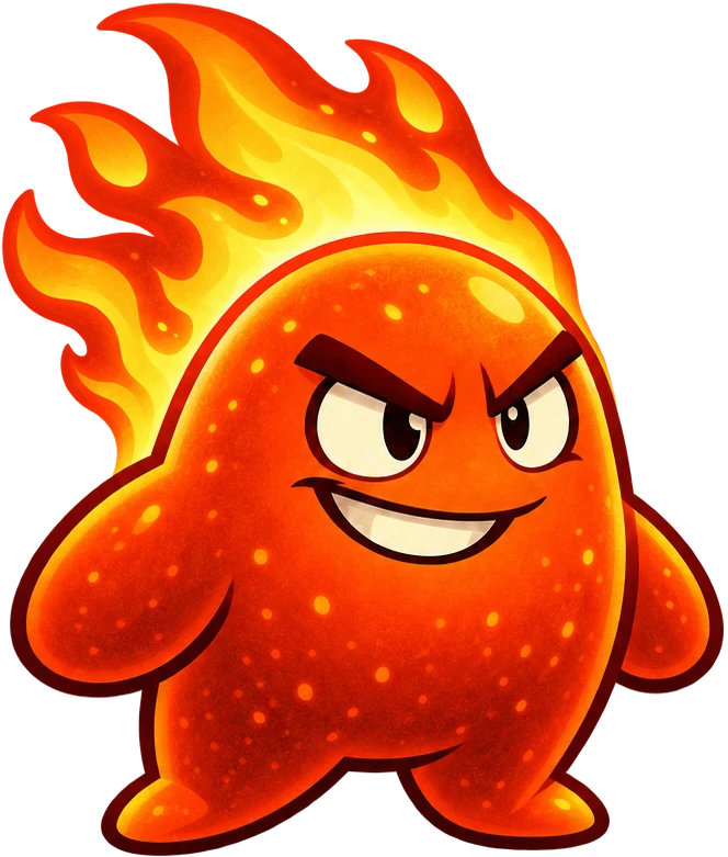 Blaze, the fiery orange Nebulon